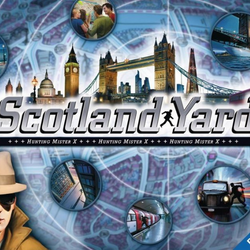 Scotland Yard - Ages 10+        Scotland Yard is a board game in which a team of players controlling different detectives cooperate to track down a player controlling a criminal as they move around a board representing the streets of London