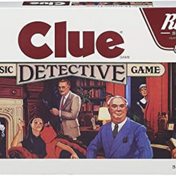 Classic Clue - Ages 8+ Clue is a classic board game for players ages eight and up. The game takes about an hour to play and calls for three to six players to investigate a murder by gathering evidence